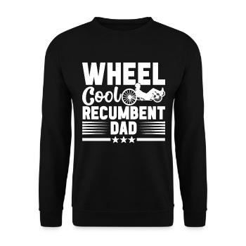 Recumbent Trike Liegetrike Liegedreirad - Unisex Pullover - Schwarz - Vorne - Alina (178cm) & Michal (187cm)