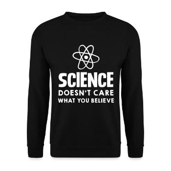 La science est indépendante de la foi - Sweat-shirt Unisexe - noir - Devant - Alina (178cm) & Michal (187cm)