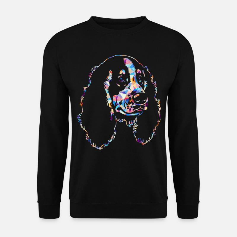 Cocker Spaniel Geometric - Unisex Sweatshirt - black