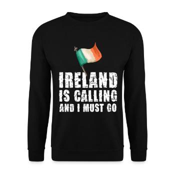 L’Irlande m’appelle et je dois y aller - Sweat-shirt Unisexe - noir - Devant - Alina (178cm) & Michal (187cm)