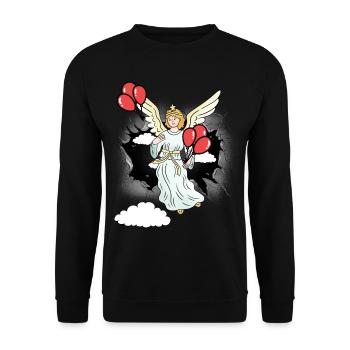 Emgel ballons célestes mystiques spirituels - Sweat-shirt Unisexe - noir - Devant - Alina (178cm) & Michal (187cm)