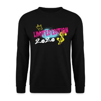 Limited Edition 2020 Geburtstag 2020 Geboren - Unisex Pullover - Schwarz - Vorne - Alina (178cm) & Michal (187cm)