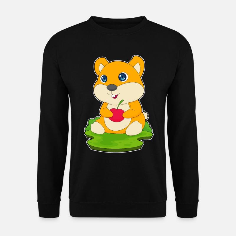 Hamster Cherry - Unisex Sweatshirt - black