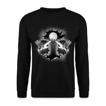 Mouette mouette mystique mouette maritime - Sweat-shirt Unisexe - noir - Devant - Alina (178cm) & Michal (187cm)