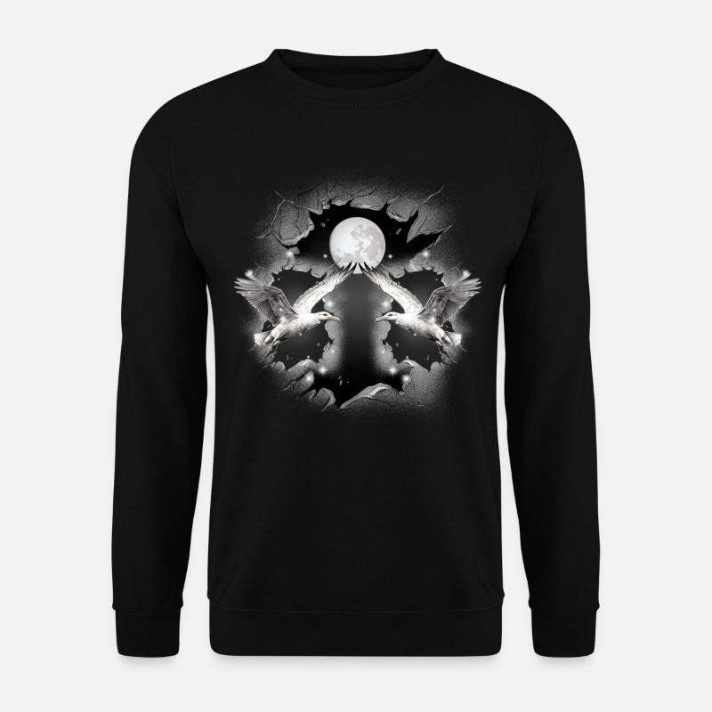 Mouette mouette mystique mouette maritime - Sweat-shirt Unisexe - noir