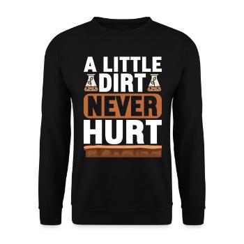 Bodenwissenschaftler Soil Science - Unisex Sweatshirt - black - Front - Alina (178cm) & Michal (187cm)