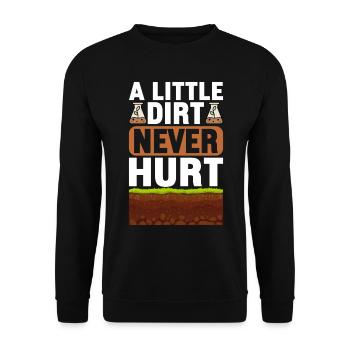 Bodenwissenschaftler Soil Science - Unisex Sweatshirt - black - Front - Alina (178cm) & Michal (187cm)