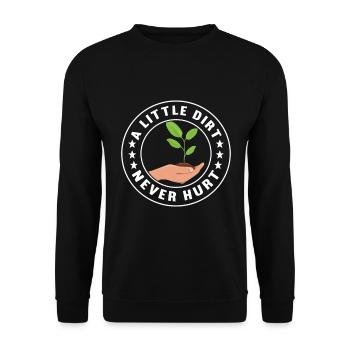 Bodenwissenschaftler Soil Science - Unisex Sweatshirt - black - Front - Alina (178cm) & Michal (187cm)