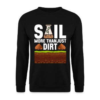Bodenwissenschaftler Soil Science - Unisex Pullover - Schwarz - Vorne - Alina (178cm) & Michal (187cm)