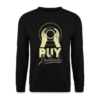 Pottery Ceramics Artist Buy - Unisex Pullover - Schwarz - Vorne - Alina (178cm) & Michal (187cm)