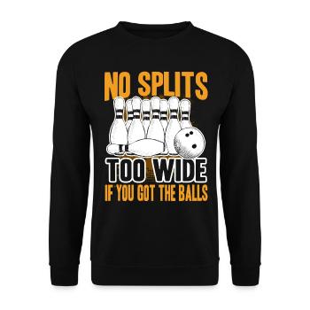 Bowling If You Got Bowling Balls - Unisex Sweatshirt - black - Front - Alina (178cm) & Michal (187cm)