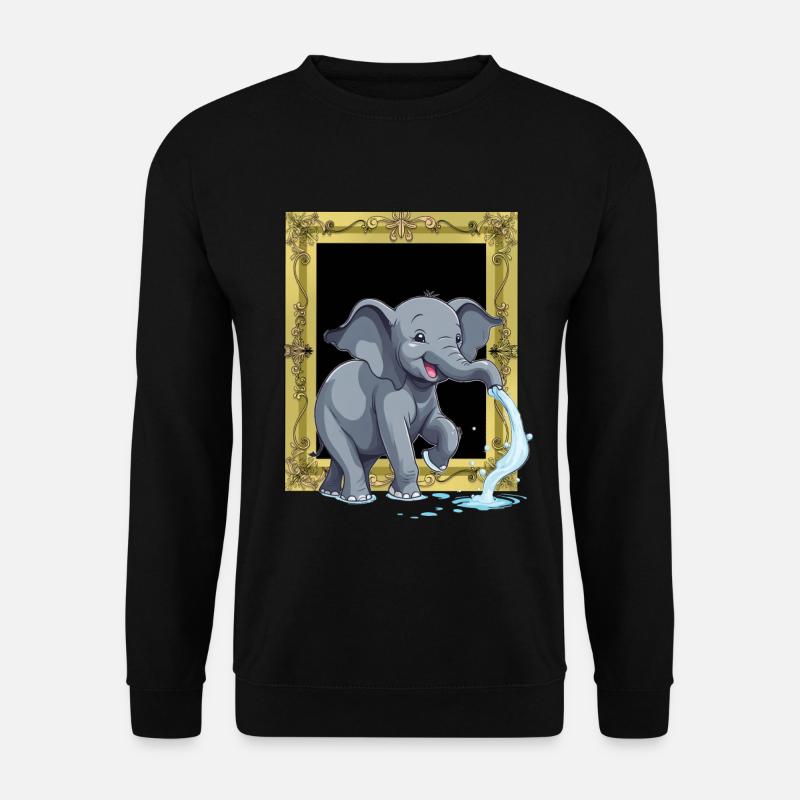 Elephant Elephant Trunk - Unisex Sweatshirt - black