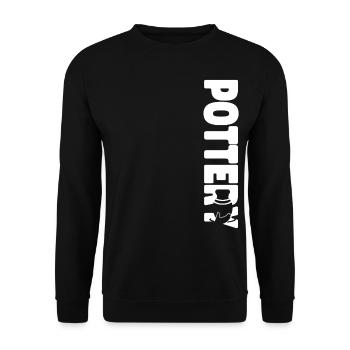 Pottery Ceramics Artist Pottery - Unisex Sweatshirt - black - Front - Alina (178cm) & Michal (187cm)