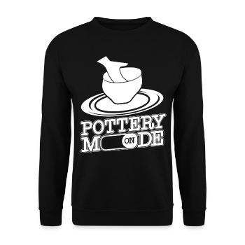 Pottery Ceramics Artist Pottery - Unisex Sweatshirt - black - Front - Alina (178cm) & Michal (187cm)