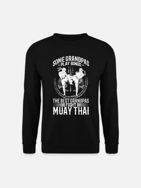 Some grandpas play bingo the best grandpas fight M - Unisex Pullover - Schwarz