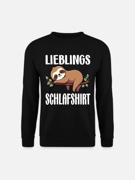 Lieblings Schlafshirt Langschläfer Morgenmuffel - Unisex Pullover - Schwarz