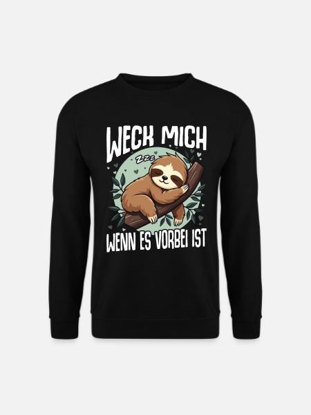 Weck Mich Wenn Alles Vorbei Ist / Langschläfer - Unisex sweater - sort