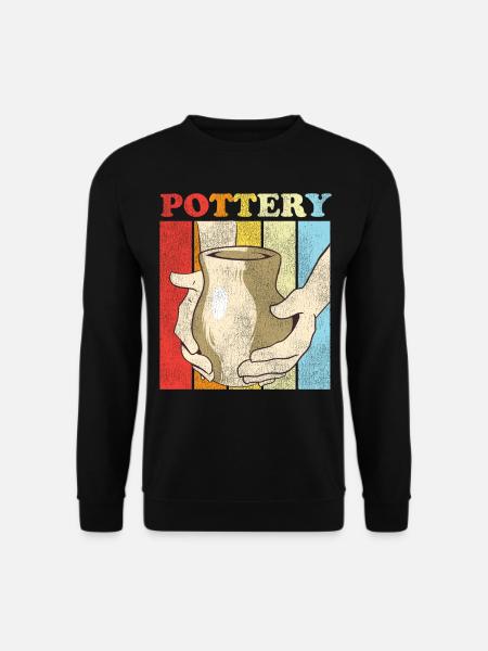Pottery Ceramics Artist Retro - Unisex Sweatshirt - black