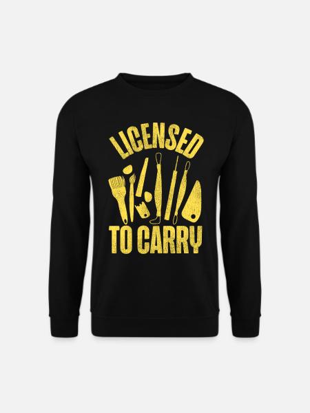 Pottery Ceramics Artist Licensed - Unisex Sweatshirt - black