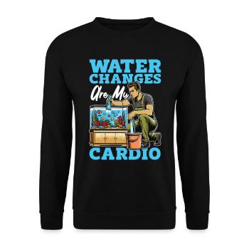 Aquarium Enthusiast Water Changes Are Aquarist - Unisex Sweatshirt - black - Front - Alina (178cm) & Michal (187cm)