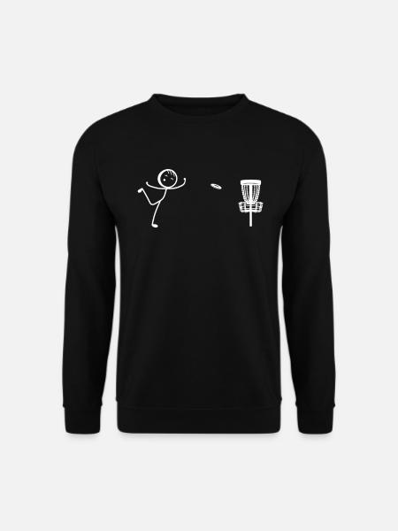 Disc Golf Stick Figur - Disc Golf Sjov Disc G - Unisex sweater - sort