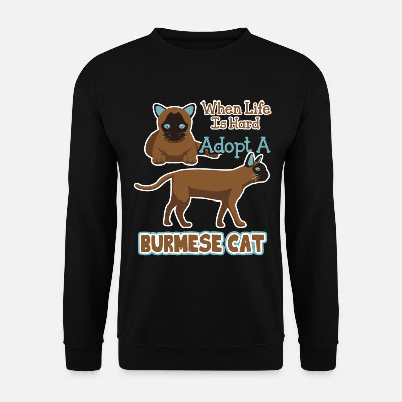 Adopt A Burmese Cat - Unisex Sweatshirt - black