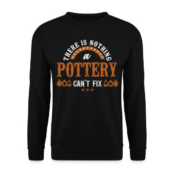 Pottery Ceramics Artist There Is - Unisex Sweatshirt - black - Front - Alina (178cm) & Michal (187cm)