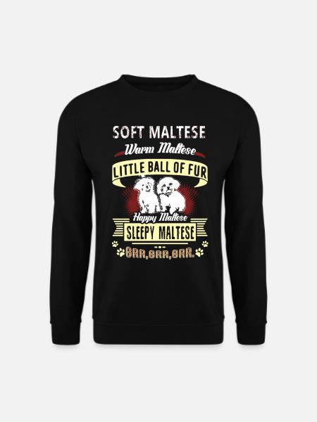 Soft Maltese Warm Maltese - Unisex Sweatshirt - black