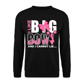 Archery Archery I Like Big Bow - Unisex Sweatshirt - black - Front - Alina (178cm) & Michal (187cm)