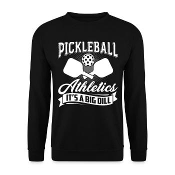 Pickleball Athletics It's A Big Dill - Unisex Sweatshirt - black - Front - Alina (178cm) & Michal (187cm)