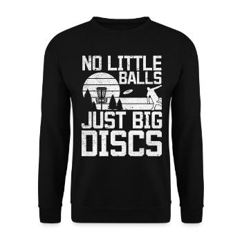 Pas de petites balles, juste de gros disques - Funny Disc Golfer - Sweat-shirt Unisexe - noir - Devant - Alina (178cm) & Michal (187cm)