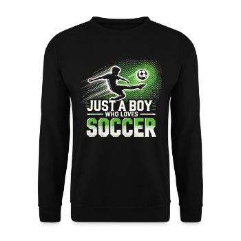 Football Joueur de football, Joueur de football Garçon - Sweat-shirt Unisexe - noir - Devant - Alina (178cm) & Michal (187cm)