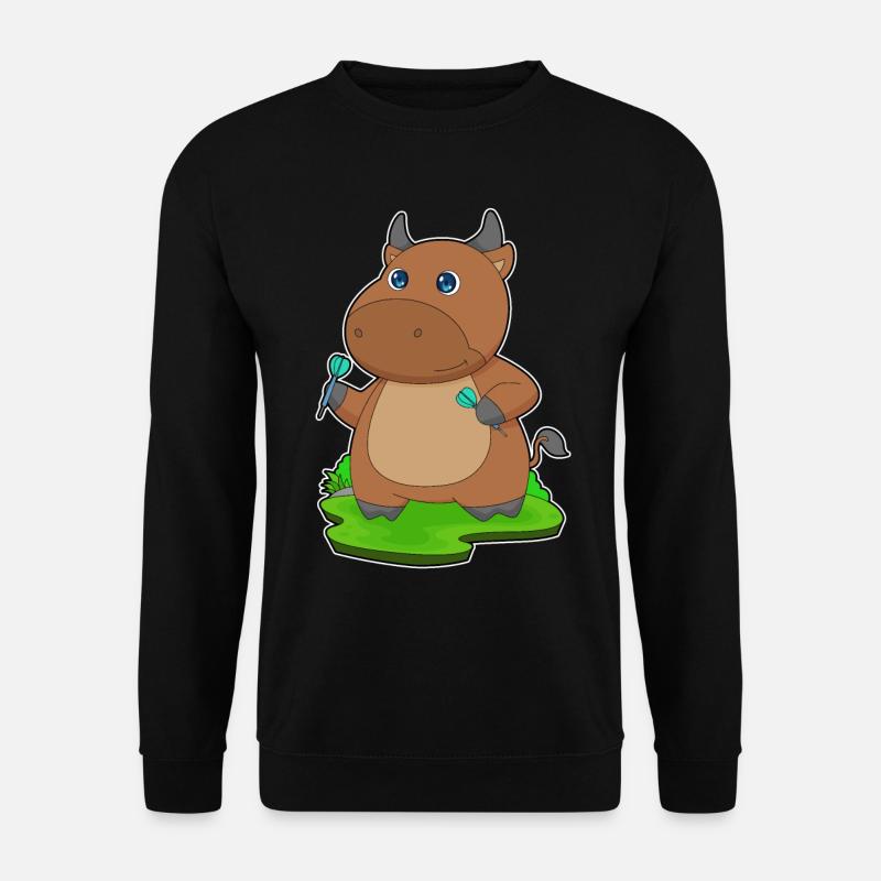 Stier Dart Dartpfeil - Unisex Pullover - Schwarz