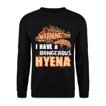 Hyena I Have A Hyena - Unisex Sweatshirt - black - Front - Alina (178cm) & Michal (187cm)
