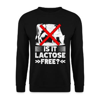 Intolérance au lactose Intolérance au lactose - Sweat-shirt Unisexe - noir - Devant - Alina (178cm) & Michal (187cm)