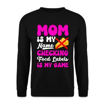 Lactose intolerance Lactose intolerant - Unisex Sweatshirt - black - Front - Alina (178cm) & Michal (187cm)