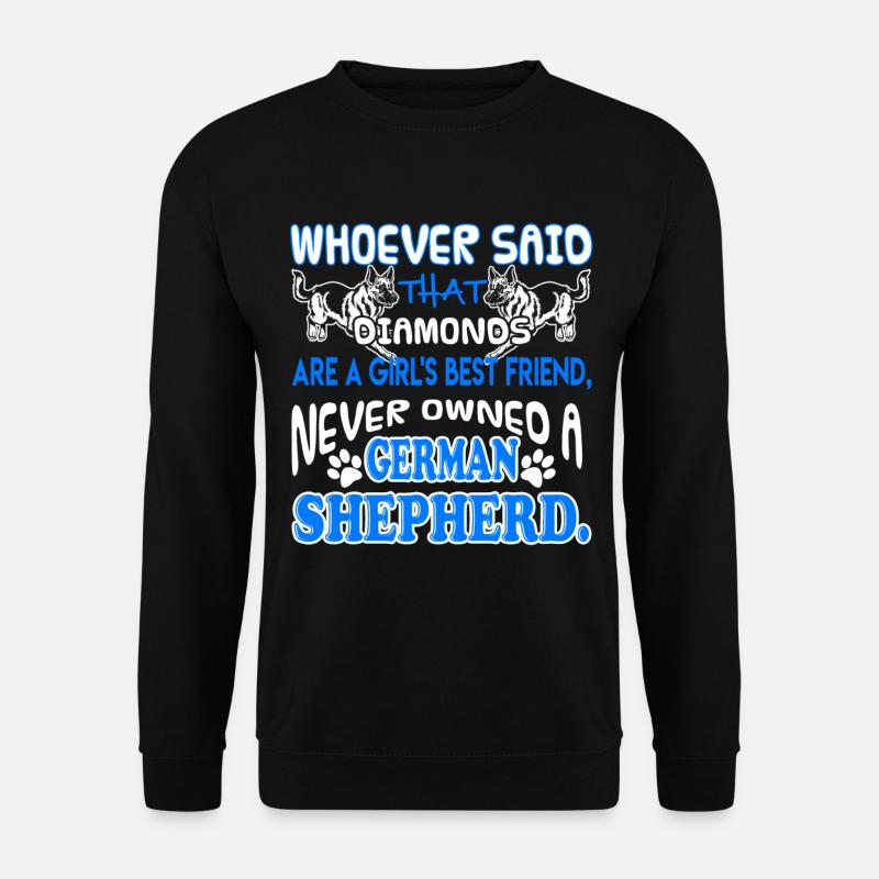 German Shepherd Best Friend - Unisex Sweatshirt - black