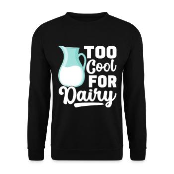 Laktoseintoleranz Laktoseintolerant - Unisex Pullover - Schwarz - Vorne - Alina (178cm) & Michal (187cm)