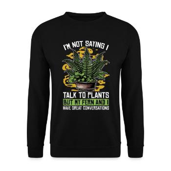Environmental Scientist I'm Not Saying Scientist - Unisex Sweatshirt - black - Front - Alina (178cm) & Michal (187cm)