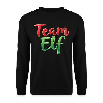 Équipe Elfe Onze Elfes Elfes Noël Onze Noël - Sweat-shirt Unisexe - noir - Devant - Alina (178cm) & Michal (187cm)