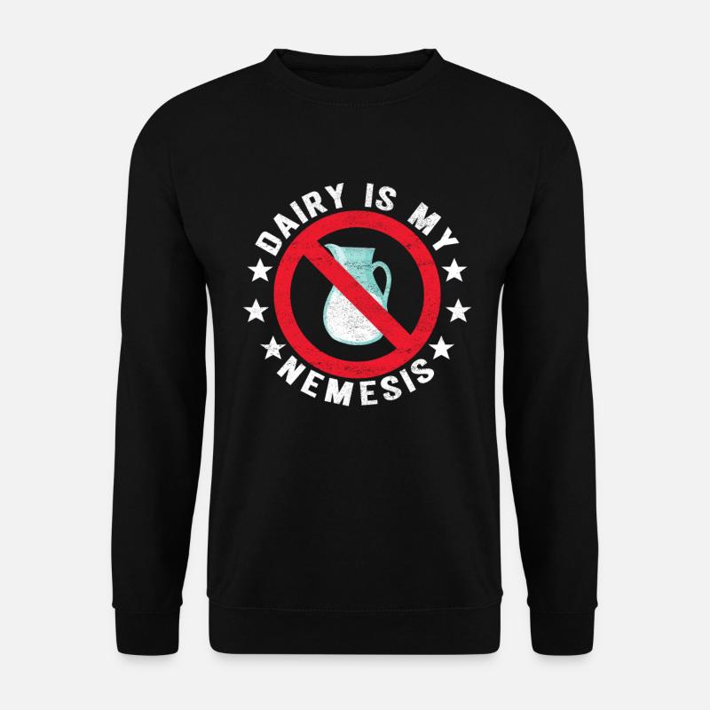 Laktoseintoleranz Laktoseintolerant - Unisex Pullover - Schwarz