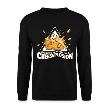 Lactose intolerance Lactose intolerant - Unisex Sweatshirt - black - Front - Alina (178cm) & Michal (187cm)