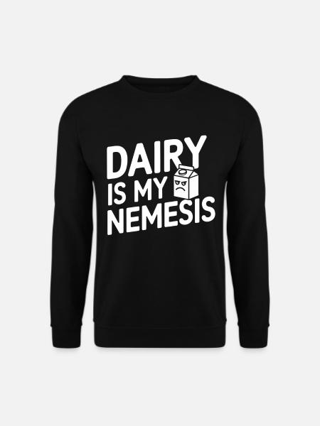 Lactose intolerance Lactose intolerant - Unisex Sweatshirt - black