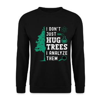 Environmental Scientist I Don't Just Biologist - Unisex Sweatshirt - black - Front - Alina (178cm) & Michal (187cm)