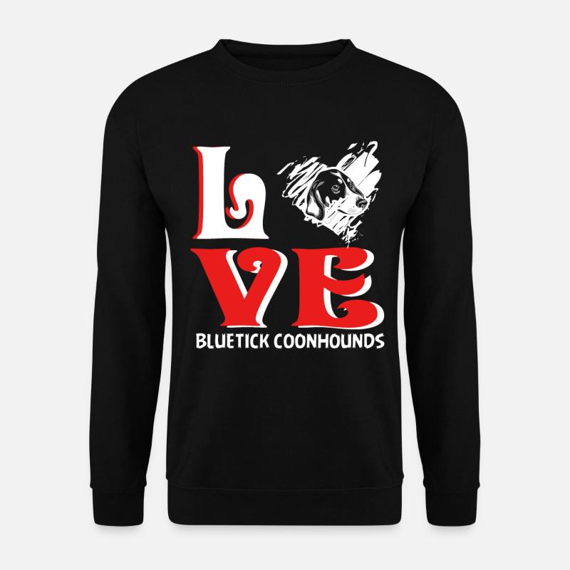 Bluetick Coonhound Love - Unisex Sweatshirt - black