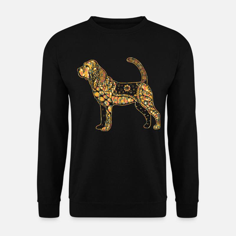 Bloodhound Geometric - Unisex Sweatshirt - black