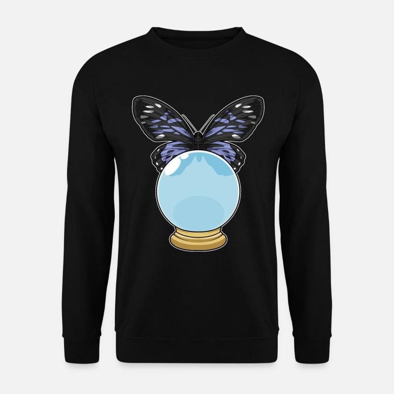 Butterfly Crystal Ball - Unisex Sweatshirt - black