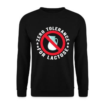 Intolérance au lactose Intolérance au lactose - Sweat-shirt Unisexe - noir - Devant - Alina (178cm) & Michal (187cm)