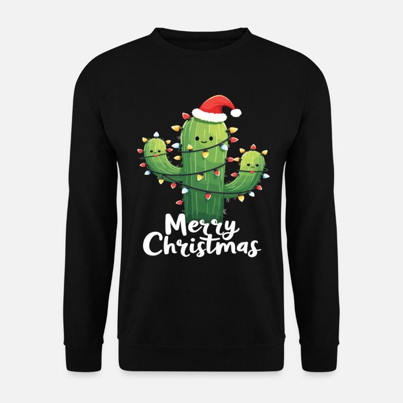 Cactus Christmas Cactus Cacti - Unisex Sweatshirt - black