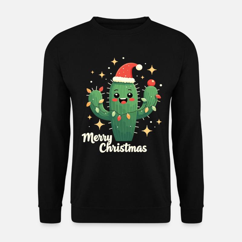 Cactus Christmas Cactus Cacti - Unisex Sweatshirt - black